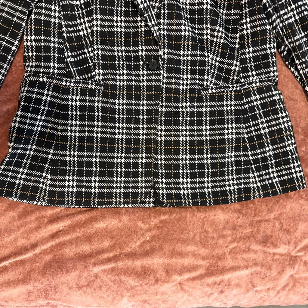 Ann Taylor  Loft Women's Plaid Blazer Jacket Size 10 - Image 10