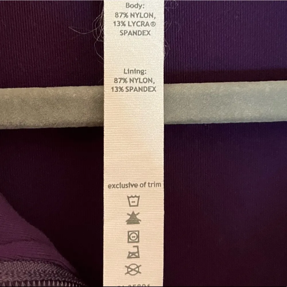 Lululemon Origami Jacket Full Zip Plum Purple Luon Jacket Sz 8 EUC RARE HTF - Image 9