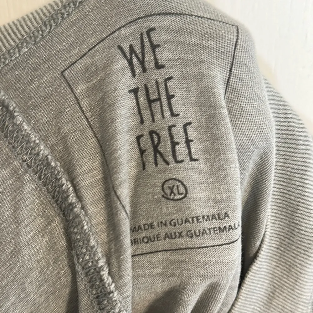 NWOT We the Free seaform green Be Free Cropped Tee cotton cropped long sleeve - Image 5