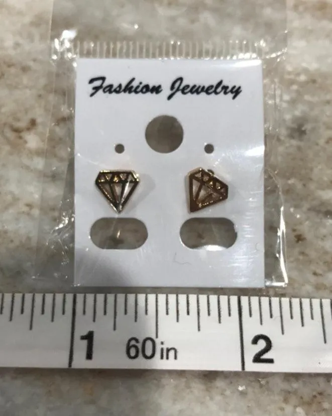 Geometric Diamond Shaped Stud - Image 5