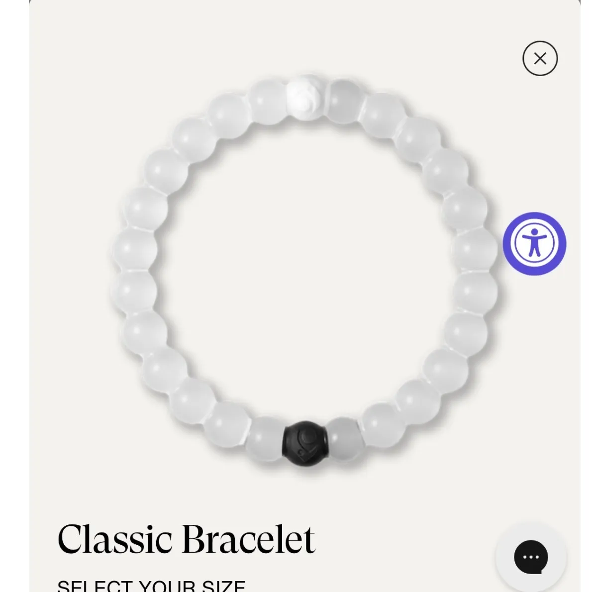 Lokai Classic Bracelet Set‎ of 2 White Bead Silicone 6 inch Small - Image 4