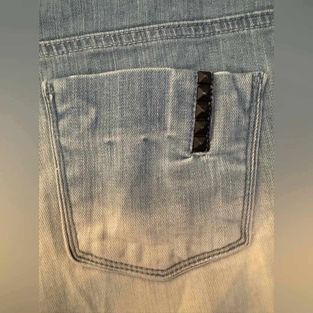 Black Orchid Blue & White Ombre Jean Women’s Denim Cotton Shorts Size 27 - Image 8