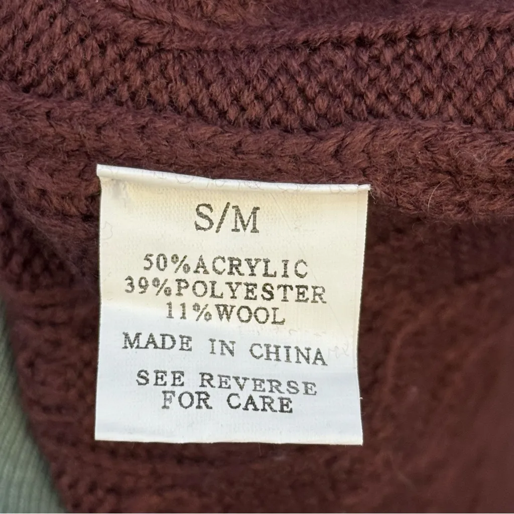 Wishlist Wool Blend Cable Knit Open Cardigan Women’s Size S/M - Image 8