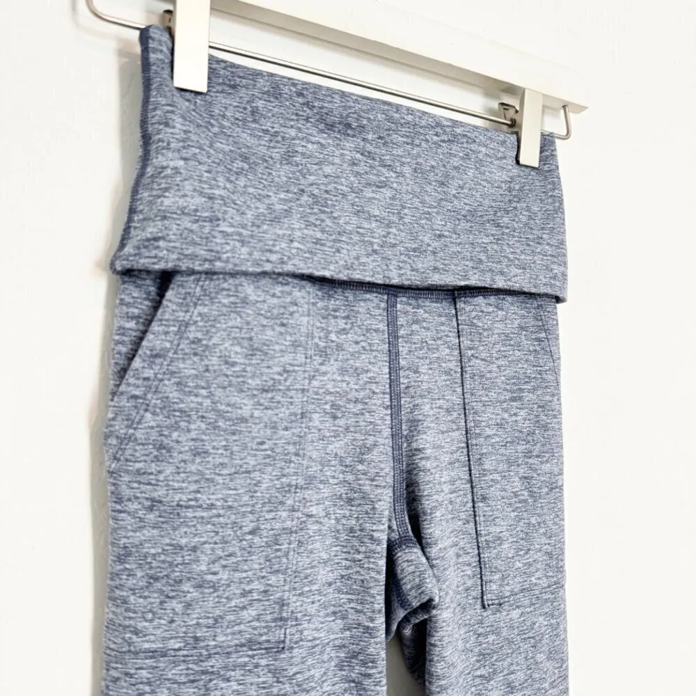 Aerie Offline The Hugger Flare Leg Foldover Yoga Loungewear Pants‎ Blue Size XS - Image 3
