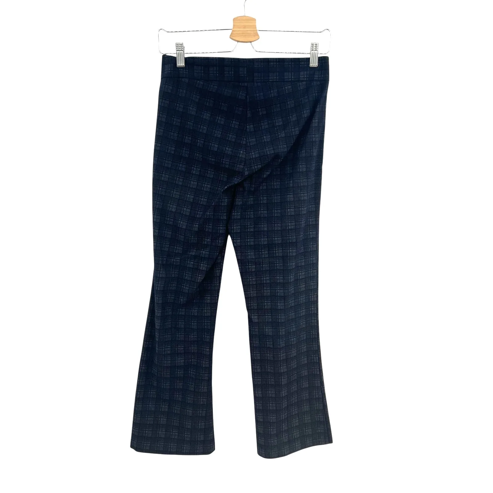 Avenue Montaigne Leo Pants Kick Flare Crop Heritage Plaid‎ Check Blue Size 4 - Image 5