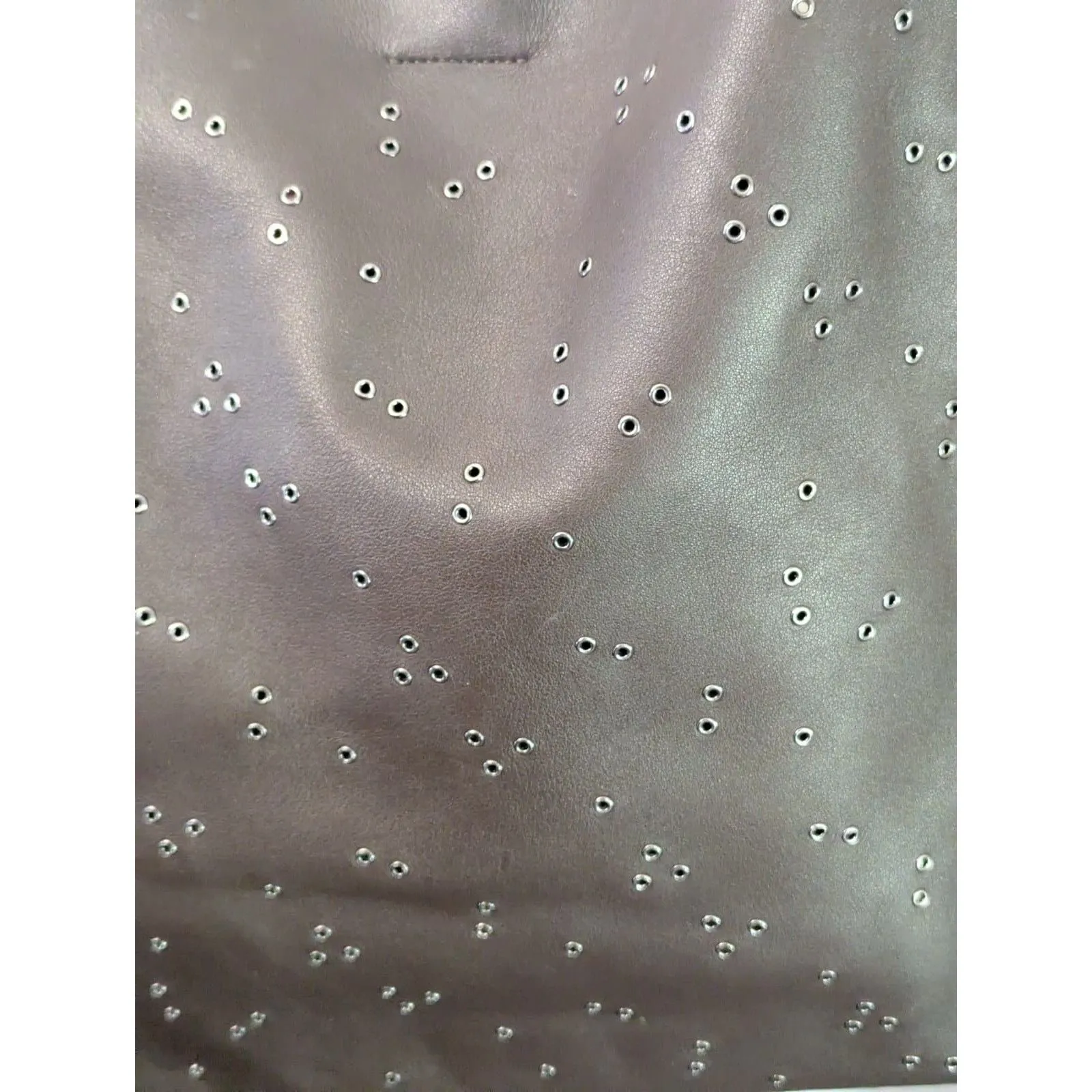 AllSaints Junai Leather Tote Crossbody Bag Brown Studded Studs Shoulder Hobo - Image 7