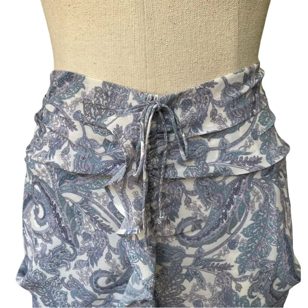 NWT For love and lemons paisley ruffle Annabelle mini skirt XS - Image 10