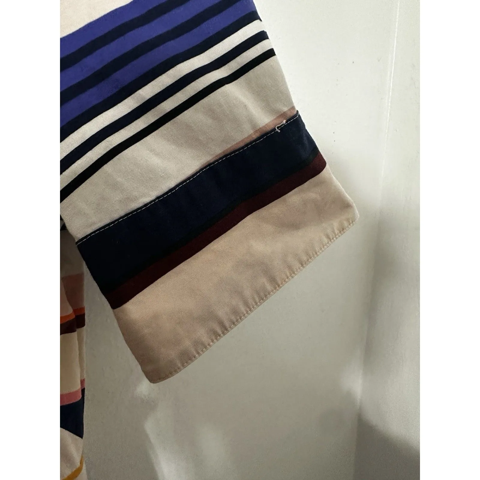 Kate Spade Live Colorfully Womens Striped Dress Button Up Pockets  Flaws Sz 2 - Image 5