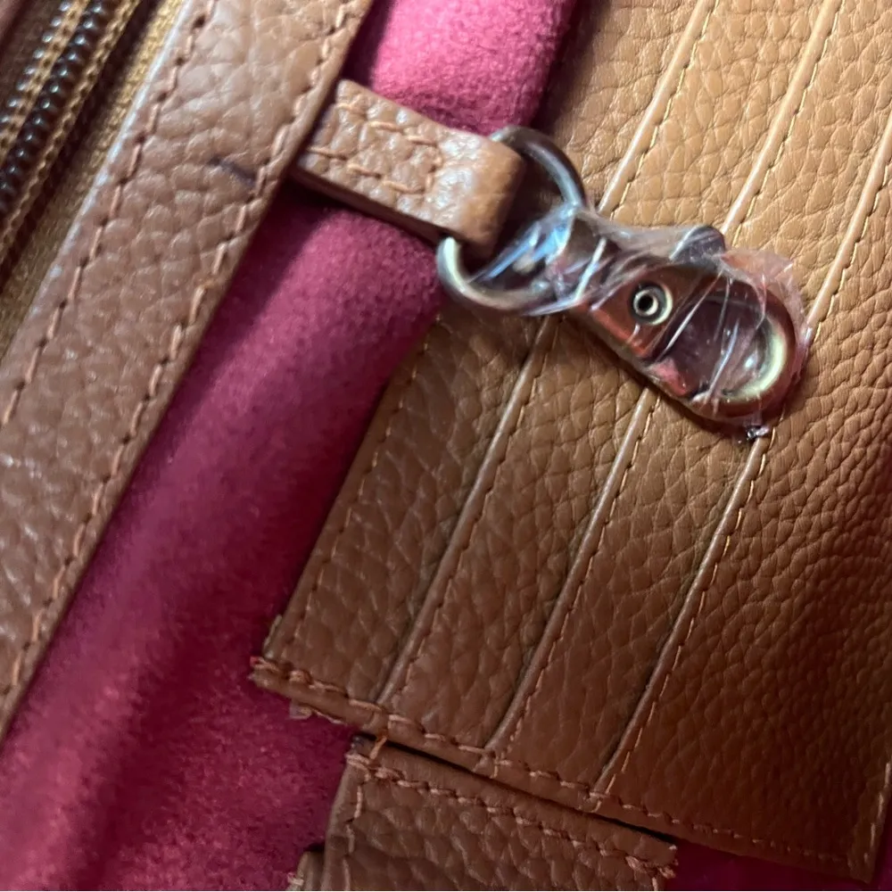 LENE Large Brown Leather and suede Hobo Bag/Shoulder Bag - Image 12