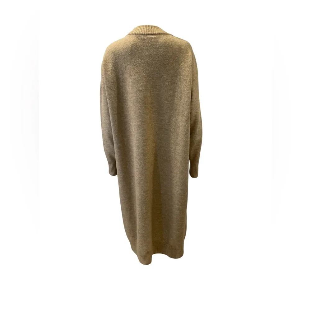 Monki  knit Elegant Tan Sweater Dress - Image 3