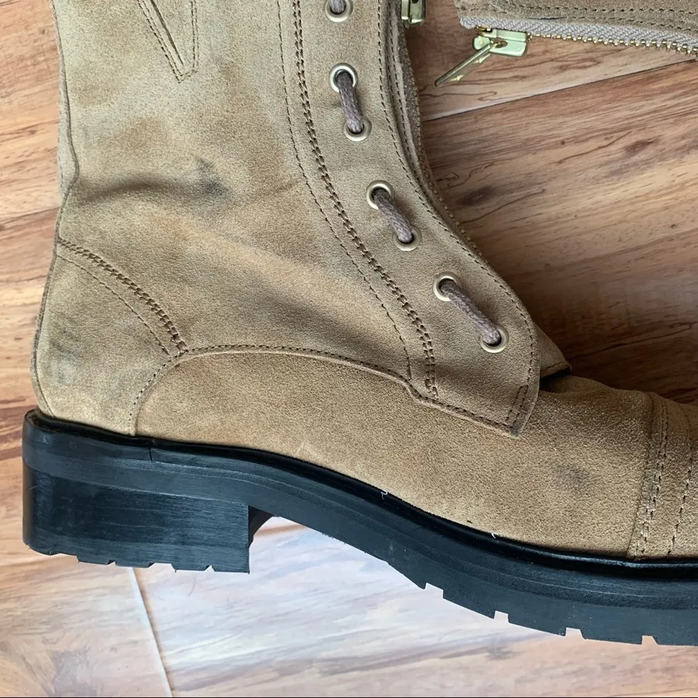 𝅺NEW- All Saints size 10 Ariel boots cognat suede - see all photos - Image 3