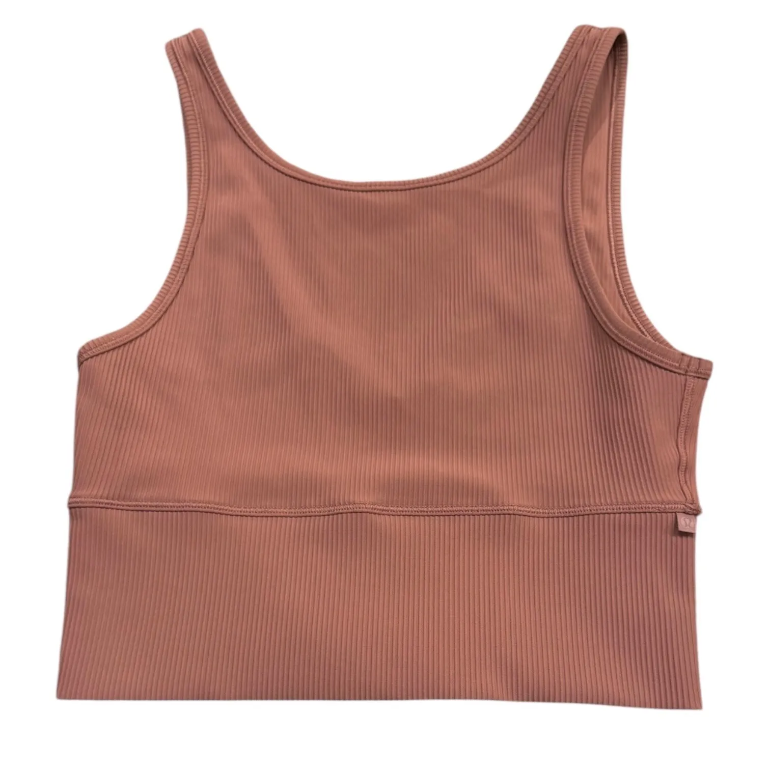 Lululemon Power Pivot Ribbed Spiced Chai Cropped Tank Reversible Contouring 2‎ - Image 2