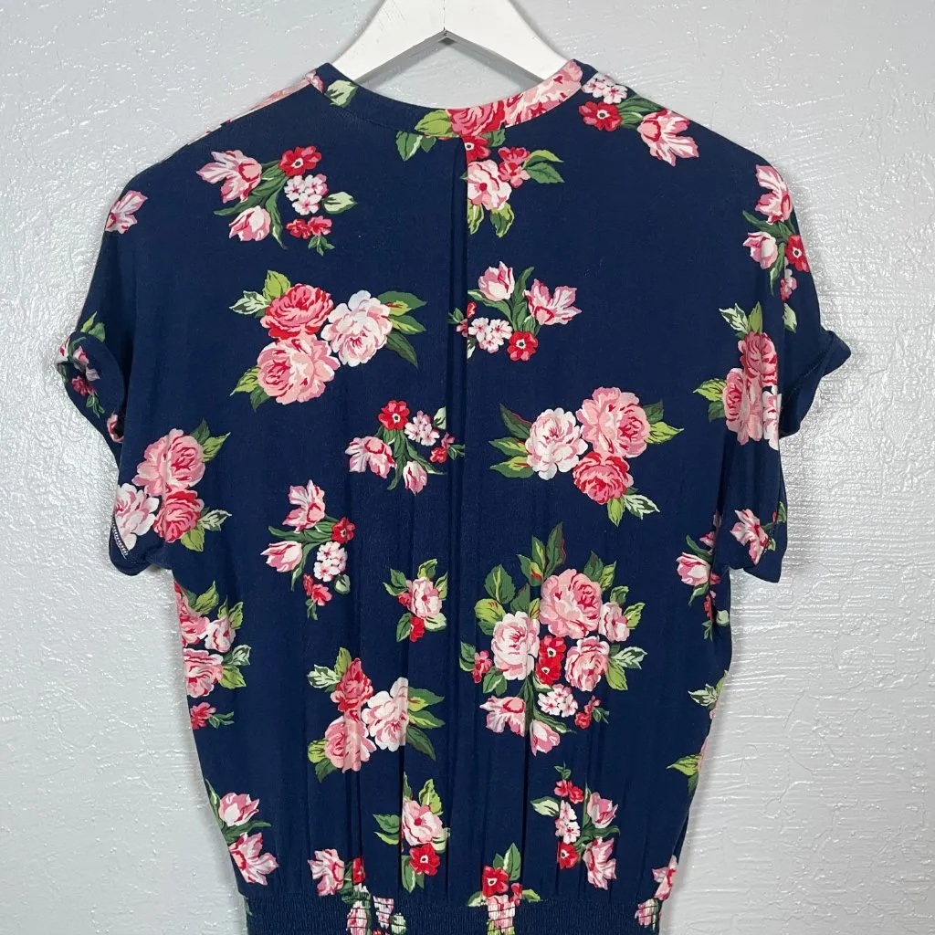 Matilda Jane Women XS Blue Floral Brilliant Daydream Be Bold Romper Stretch - Image 8