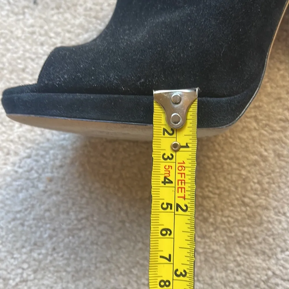 Jimmy Choo suede peep-toe platform heeled booties - Image 10