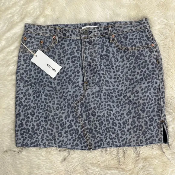GRLFRND Blaire Mini Pencil Skirt in Wild Cat Size 32/14‎ NWT - Image 11