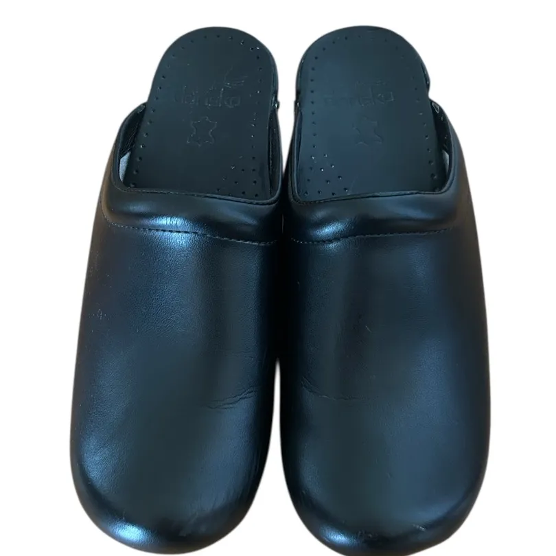 Dansko Black Professional Leather Clog Size 7.5 - 8 Style 047020202 MSRP 145.00 - Image 5