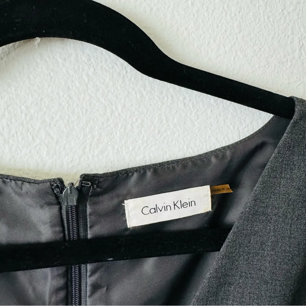 Calvin Klein Charcoal Cap Sleeve Dress - Image 3