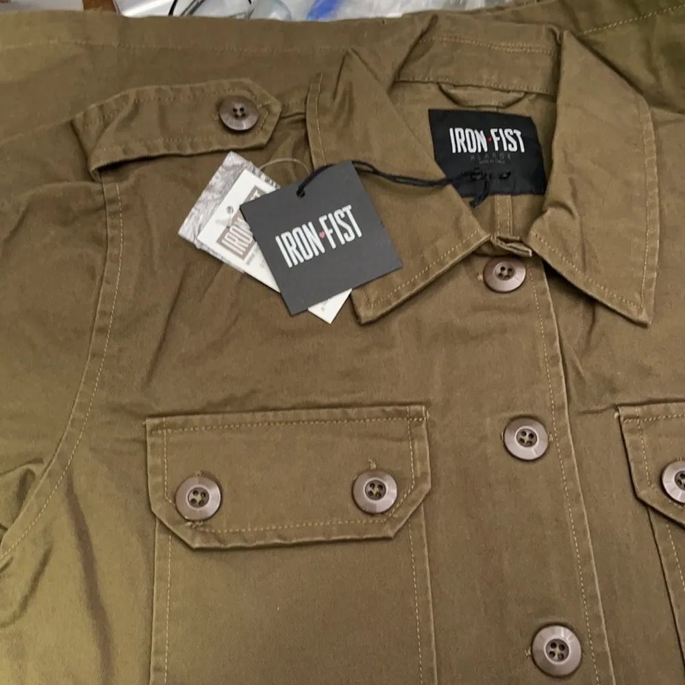 🎉Flash Sale🎉Iron Fist Bone In Military Style Jacket Large - Image 5