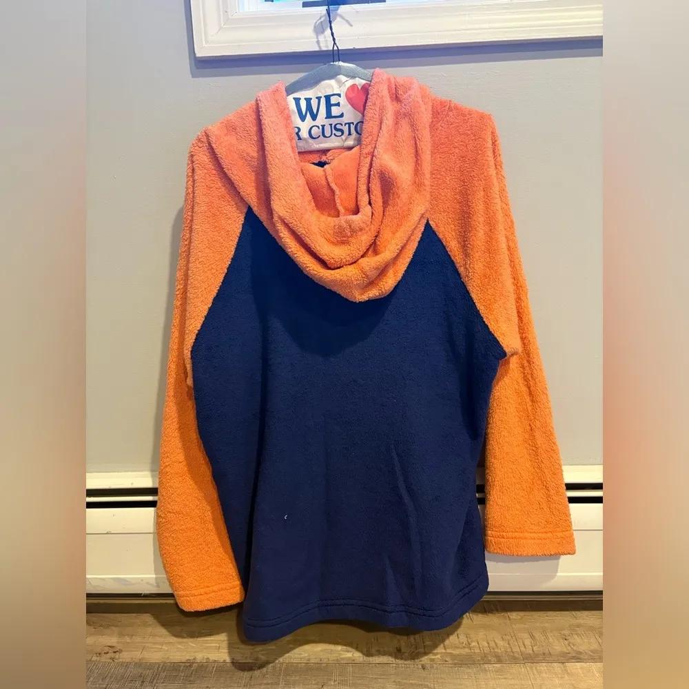 Syracuse Orange and Blue Fuzzy Hoodie Size M - Image 2