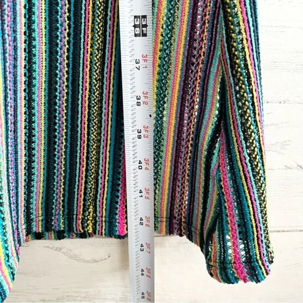 PRIMI Striped Multi color Two Piece Crop Tube Top and High Waisted Flare Pants - Image 11