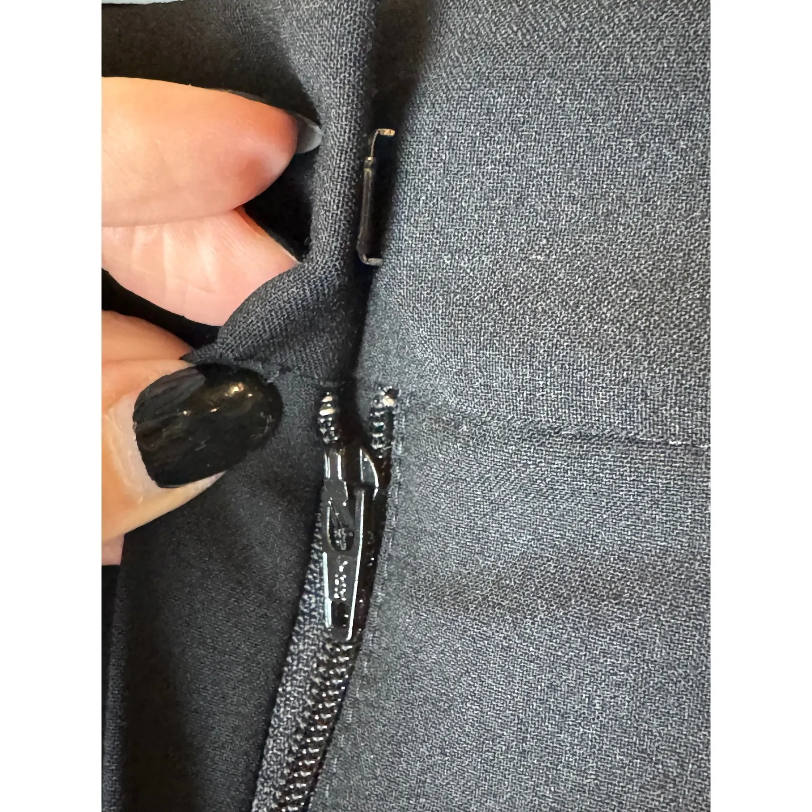 Lafayette 148 Pants Women 8 Black‎ Wool Blend Straight Leg Dress Pants Luxury Black - Image 5