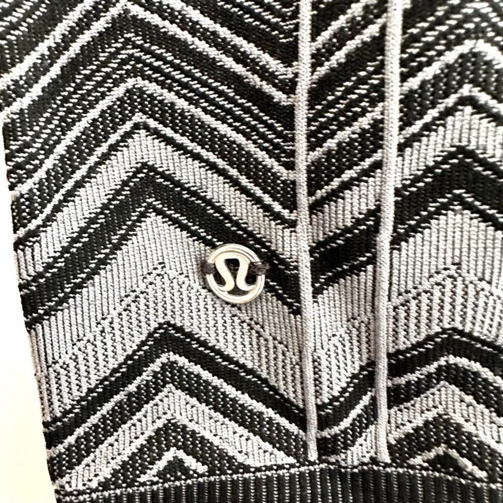 Lululemon Ebb To Street Seamless Chevron Activewear Athletic Leggings Pants - Image 7