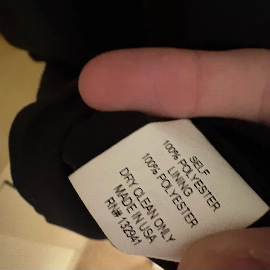 AMANDA UPRICHARD Black‎ Kimmie Dress Mini Smock Waist High Neck Size Large - Image 10