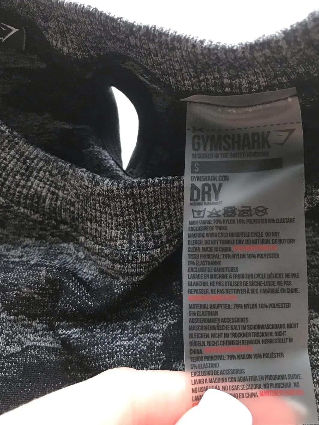 Gymshark Camo Crop Top - Image 3