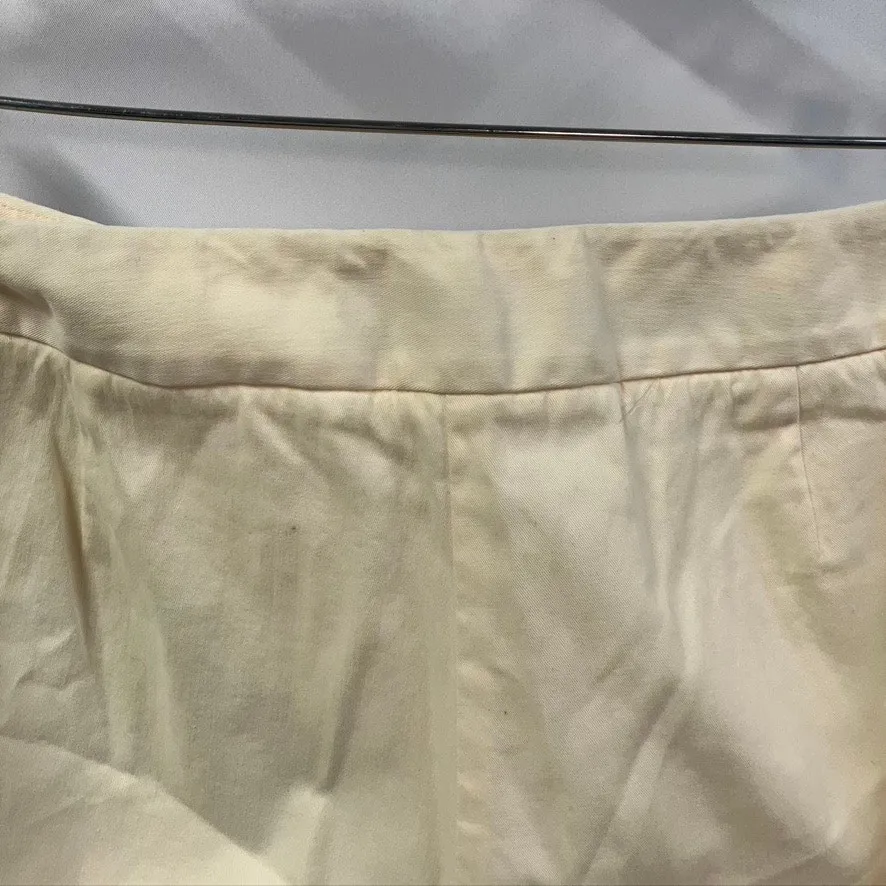 Tommy Bahama Vintage‎ Cotton Blend Pants Womens 8 High Rise cream Spring Beach - Image 10