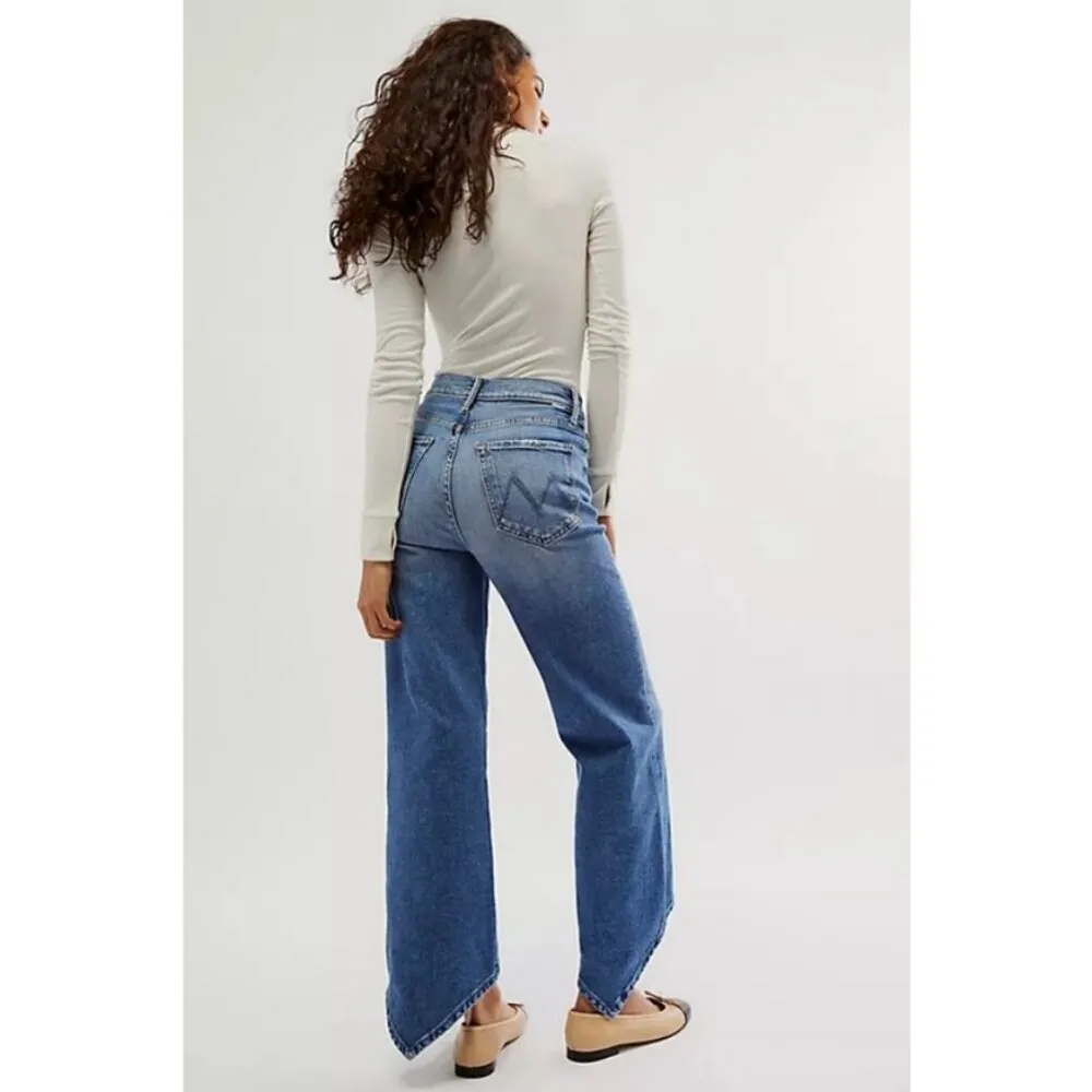 đź’•MOTHERđź’• The Backstabber Flood Jeans ~ High On the Hog 34 NWT Blue - Image 7