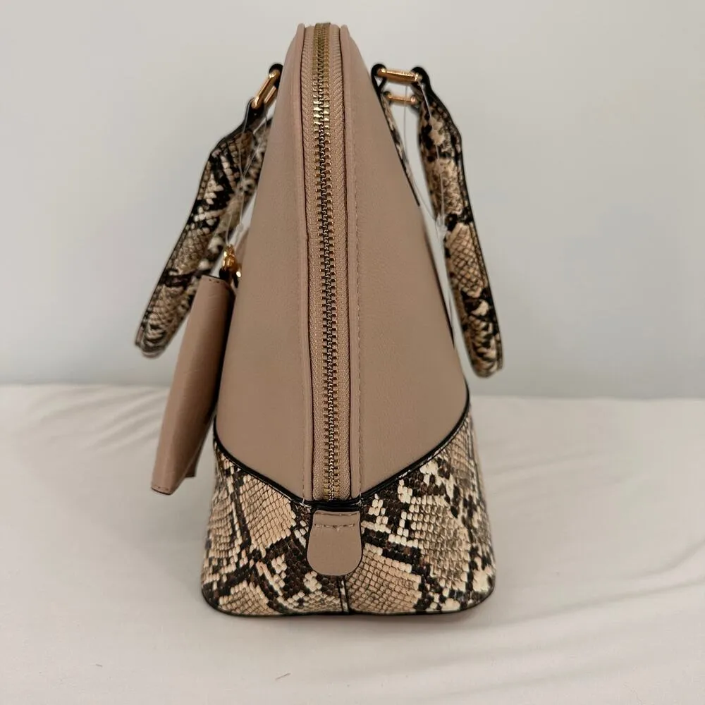 Aldo Women's Galilini Snake Accent Satchel Handbag Purse New with tags - Image 3