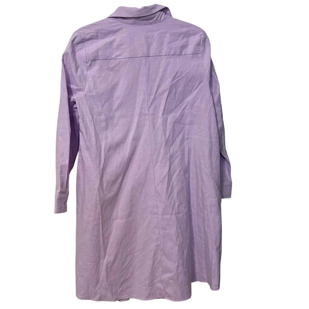 Tuckernuck Pomander Place Lavender Purple Oxford Harris Shirt Mini Dress Size XS - Image 4