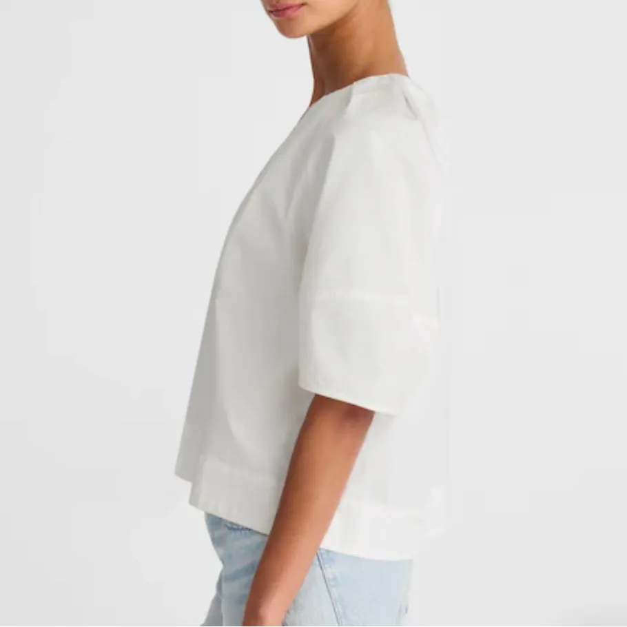 Madewell NWT Poplin Lace-Up Top size medium - Image 2