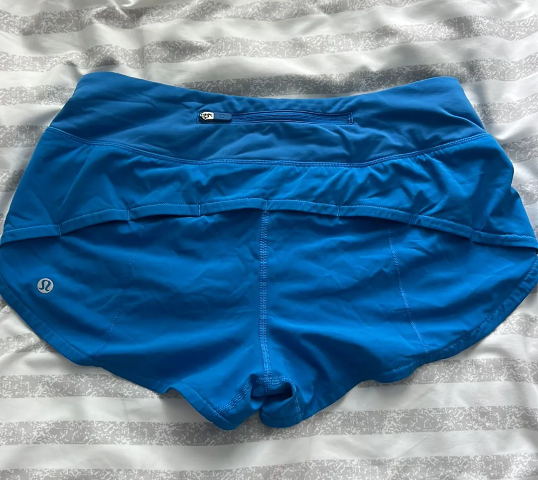 Neon Blue 2.5" lululemon speed up shorts!! - Image 2