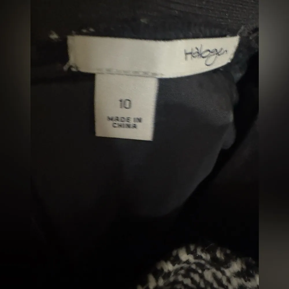 Halogen Mini Houndstooth, tweed skirt, NWT, size 10, zipper pockets - Image 5