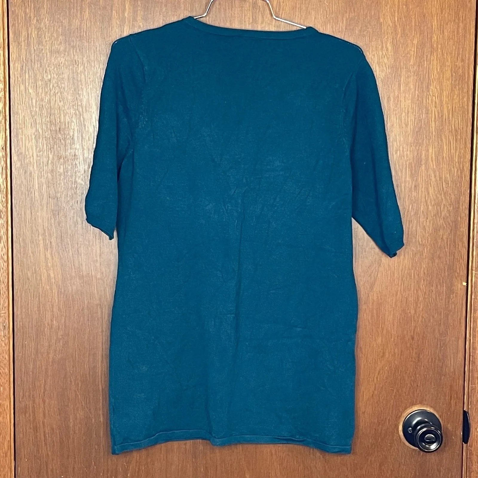 Torrid Plus Size Blue Pullovet Lace Neck Sweater Size 0 - Image 6