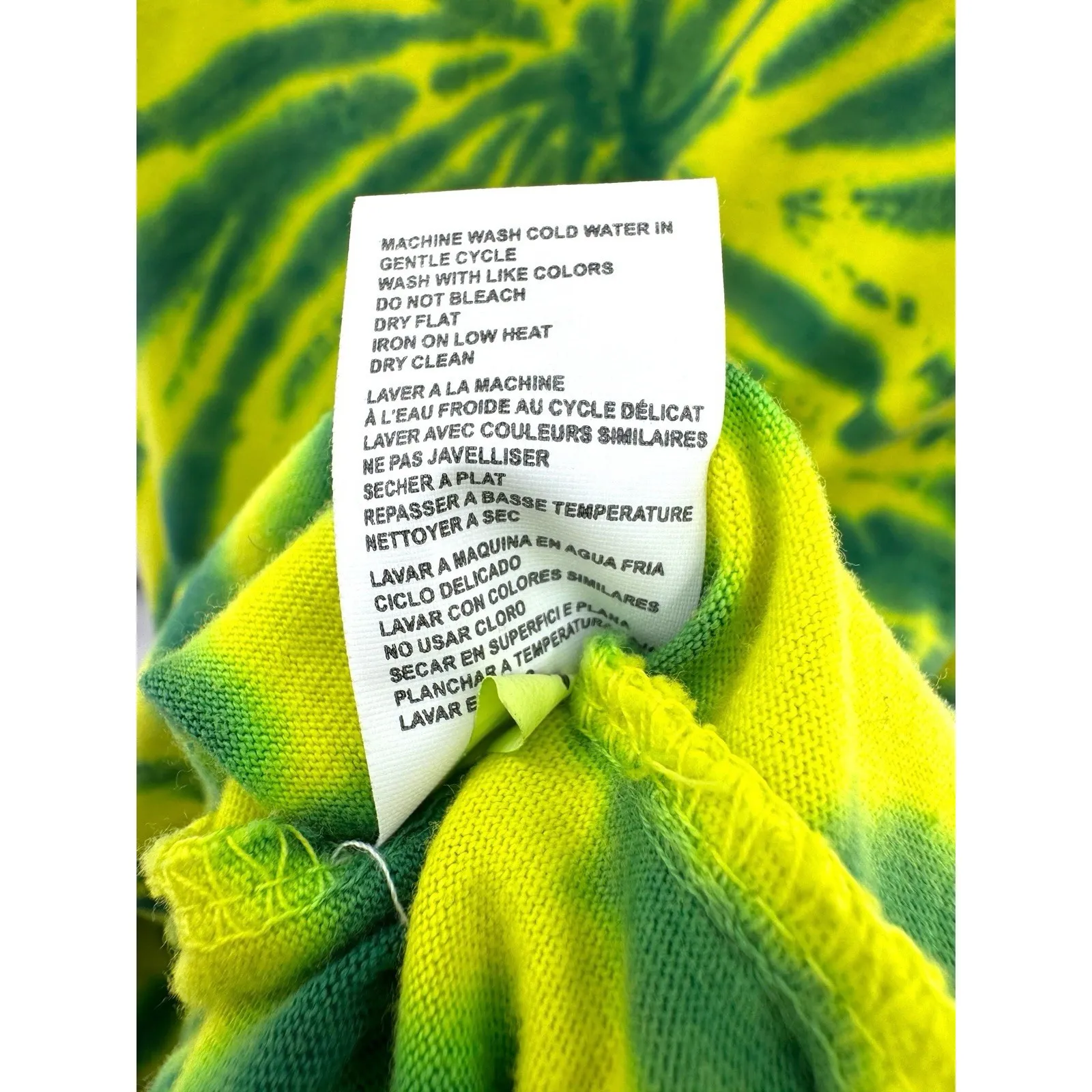 Anthropologie Daily Practice‎ Tie-Dye Midi Dress Small Green Yellow Pockets - Image 7