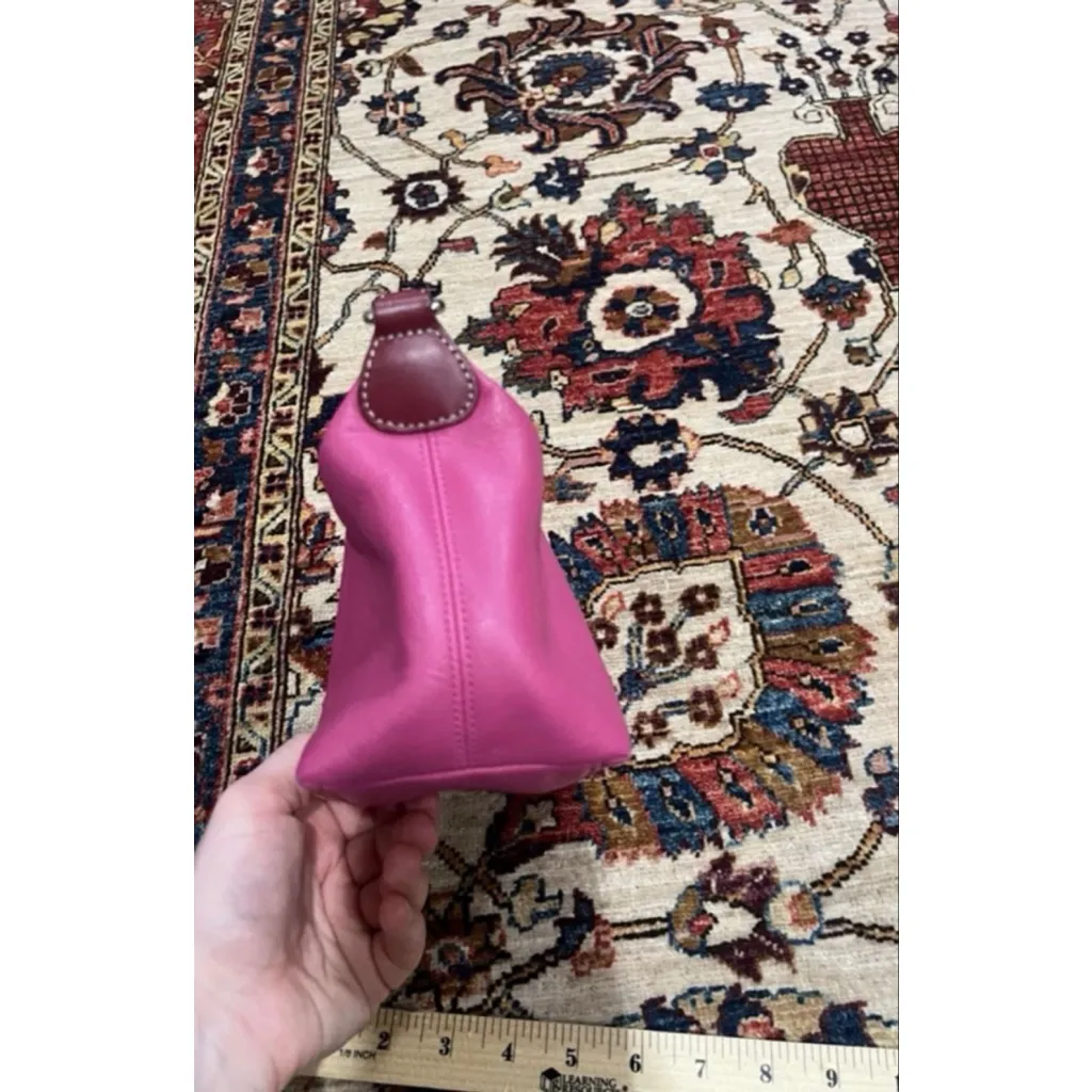 COACH Vintage Y2K Leather Mini Baguette Shoulder Baguette Bag Pink Leather - Image 6