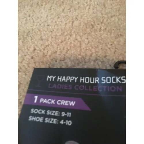 Women’s Socks MY HAPPY HOUR Crew Socks 9 - Image 2