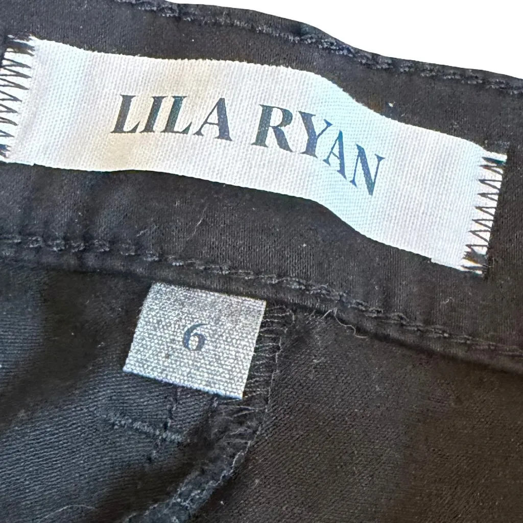 Lila Ryan Jenalyn Black Career Pants Slacks Cotton Casual Office Size 6 Women's - Image 6