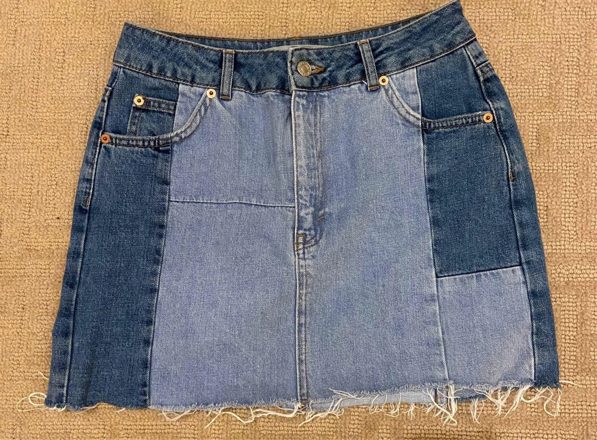 top shop moto jean skirt - Image 3