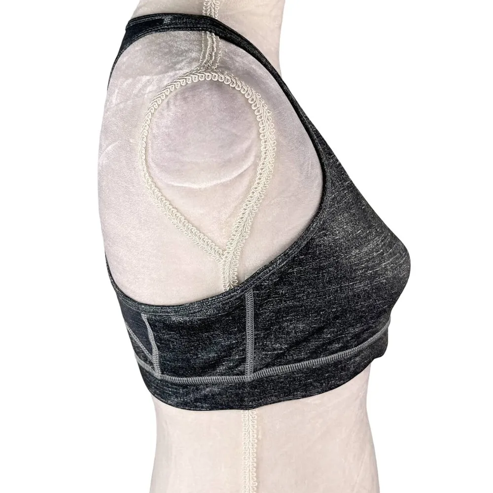 Adidas Sports Bra Large Heather Gray Medium Support New - Image 5