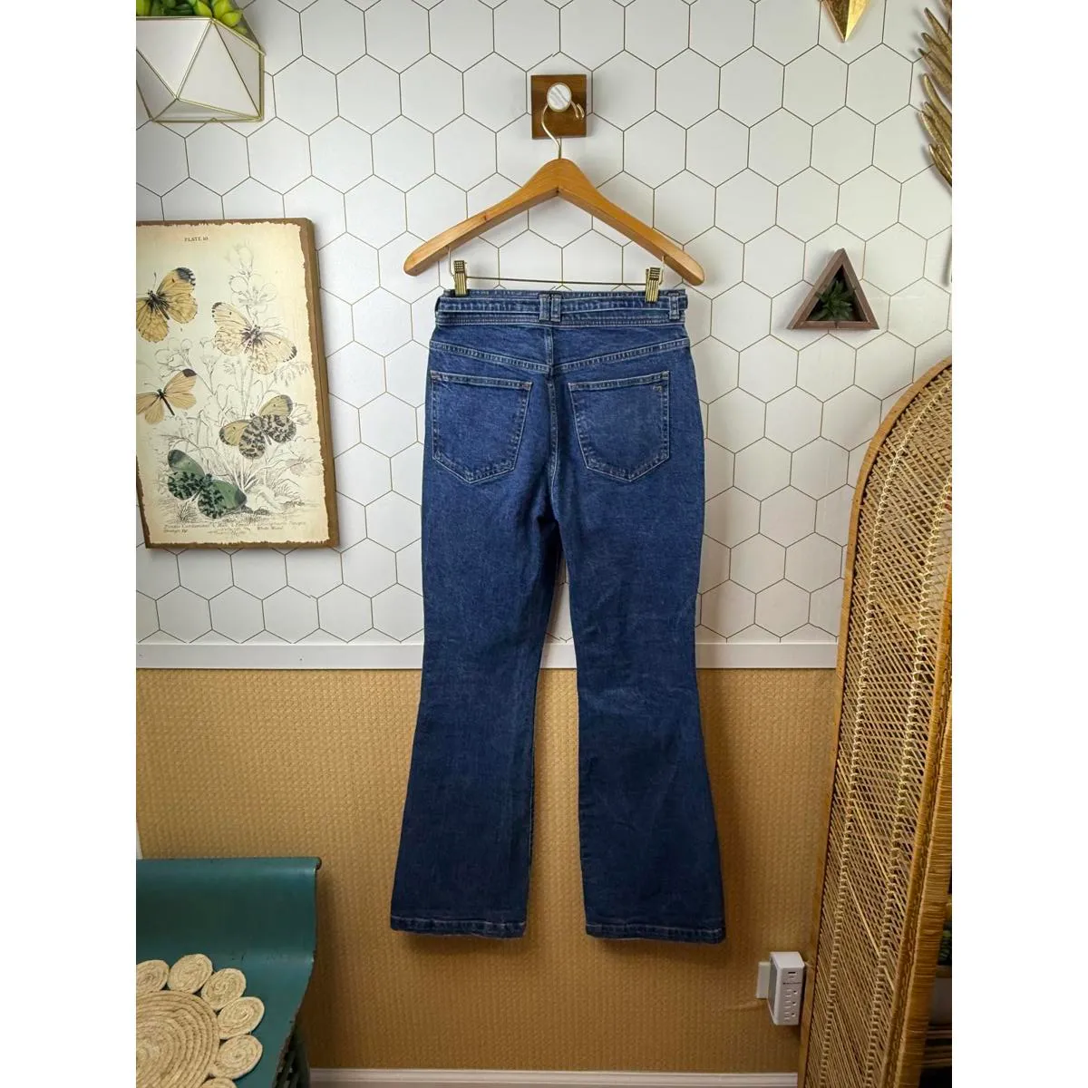 Madewell The Perfect Vintage Flare Jean in Bright Dark Indigo Wash - Size - 26 - Image 6