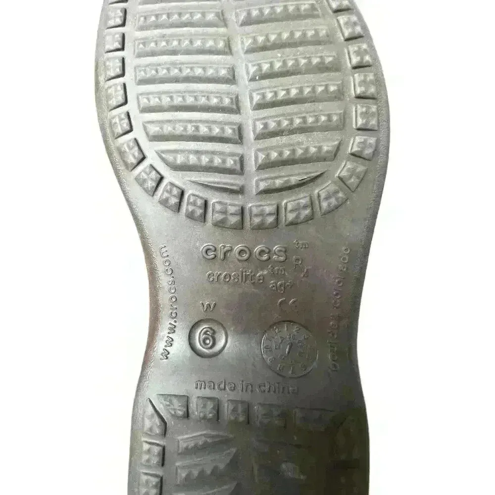 Crocs Croslite Mary Janes Comfort Shoes Women's 6 Milk Chocolate Brown Slip On - Image 11