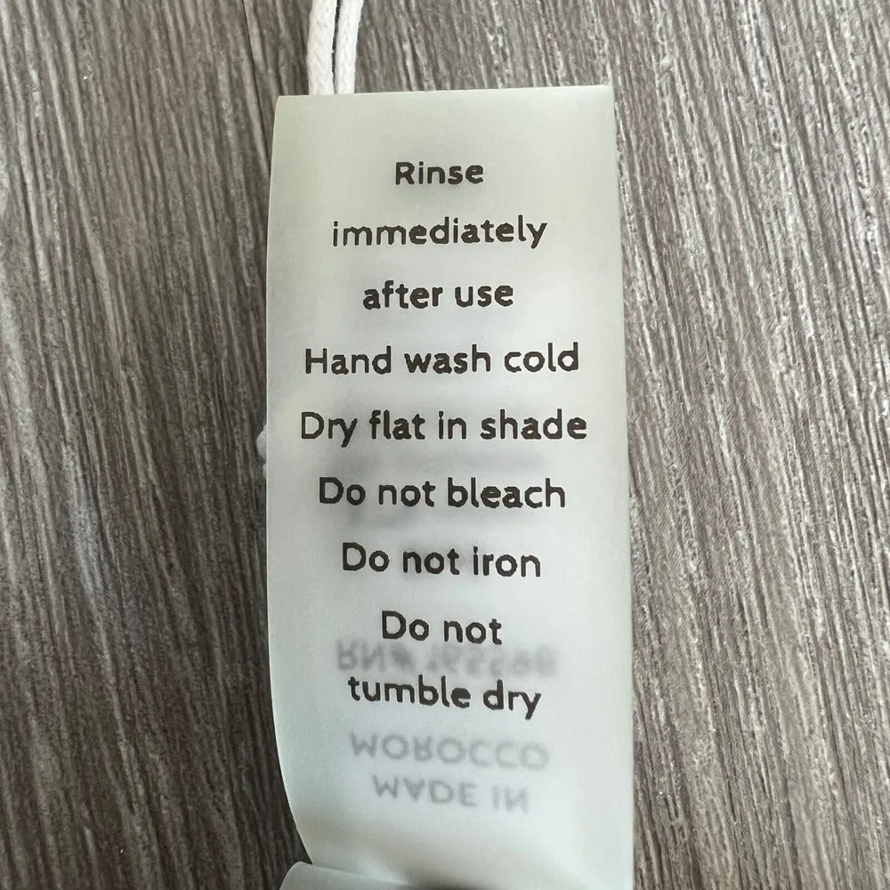 Andie Swim X Demi Monaco Bikini Top Medium Black Gold Glittery - Image 8