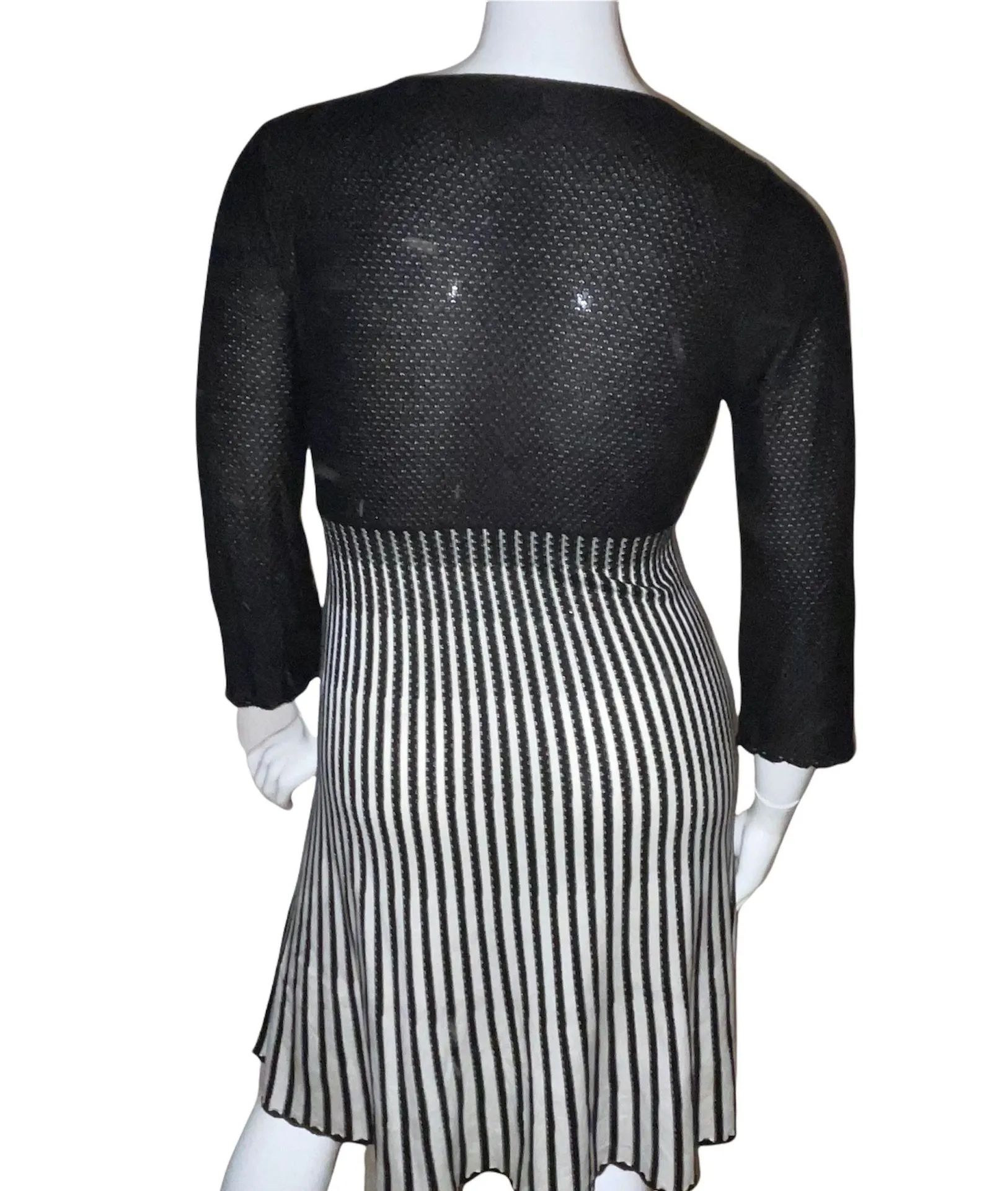 Striped Sweater Dress - Image 4