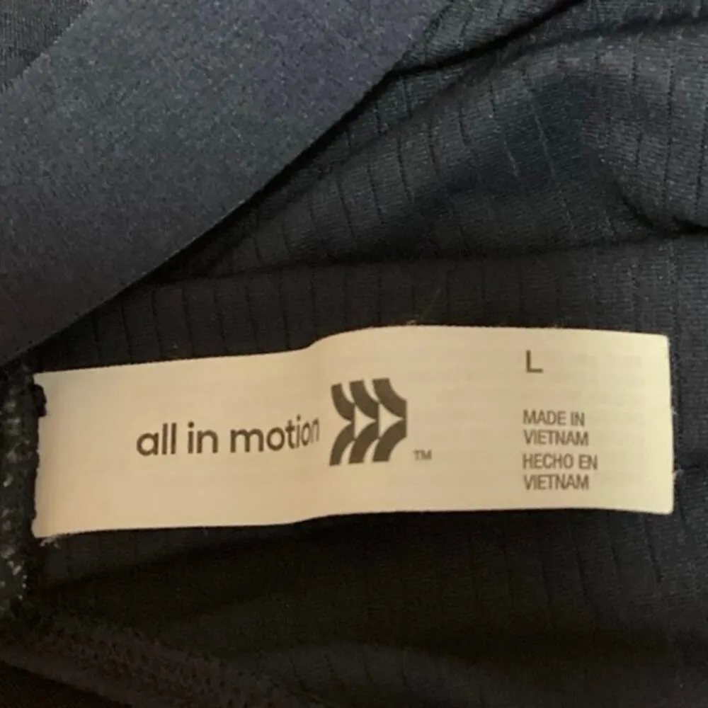 All In Motion Women's Activewear Racerback Black Athletic Sports Tank Top Size L - Image 3