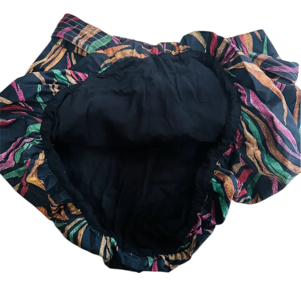 Farm Rio Shinny Zebra Balloon Mini Skirt with beaded belt - Image 3