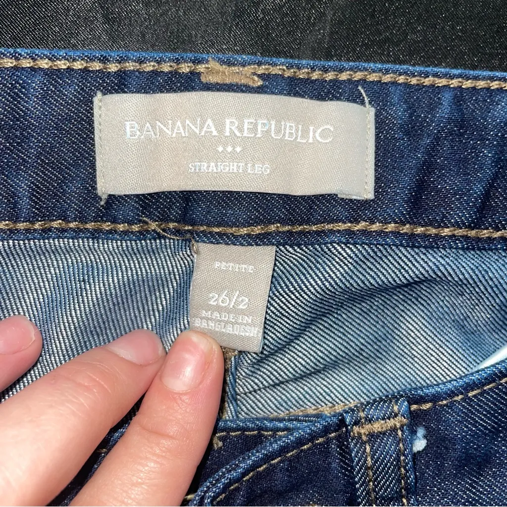 Banana Republic  Petite Dark‎ Wash Jeans - Image 10