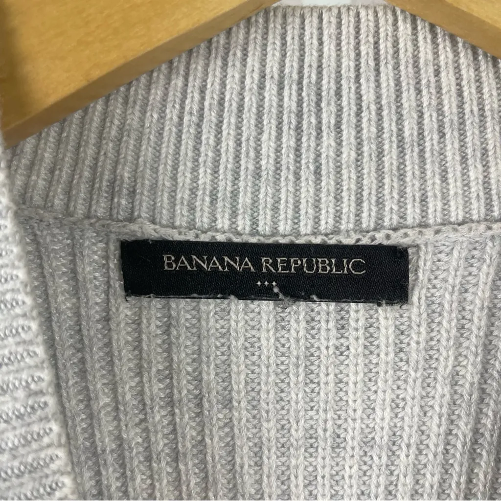 Banana Republic Large Knit Mockneck Balloon Sleeve Sweater Dress Elegant Chic - Image 5